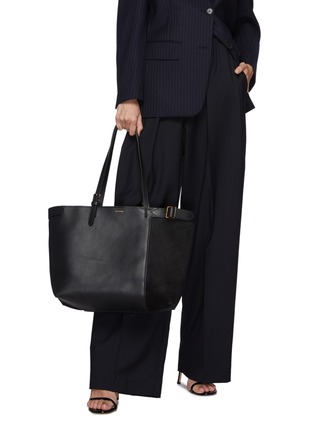Figure View - Click To Enlarge - ALTUZARRA - Play' Suede Panel Calf Leather Tote Bag