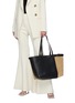 Figure View - Click To Enlarge - ALTUZARRA - Play' Suede Panel Calf Leather Tote Bag