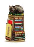 FORNASETTI - Trompe l'œil 'Gatto Siamese su Libri' umbrella stand