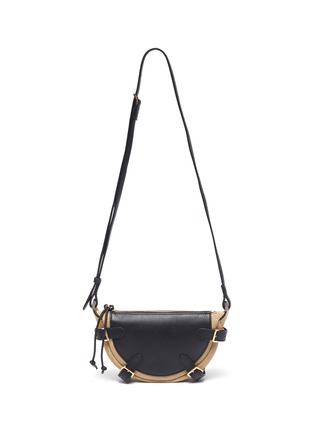 Main View - Click To Enlarge - ALTUZARRA - Play' Mini Suede Panel Calf Leather Crossbody Bag