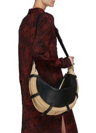 Figure View - Click To Enlarge - ALTUZARRA - Play' Large Suede Panel Calf Leather Shoulder Bag