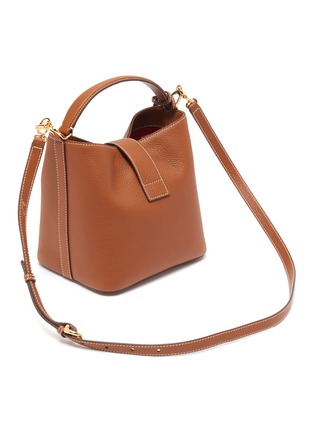 Detail View - Click To Enlarge - MARK CROSS - Murphy' Small Tumbled Grain Leather Crossbody Bag