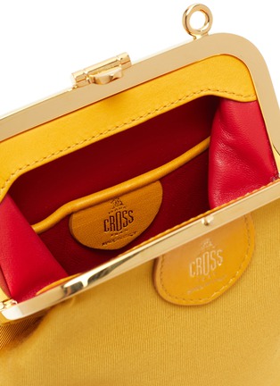 Detail View - Click To Enlarge - MARK CROSS - Susanna' Gros Grain Leather Crossbody Bag'