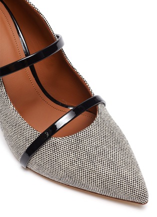 Detail View - Click To Enlarge - MALONE SOULIERS - Maureen' Tweed Leather Pumps