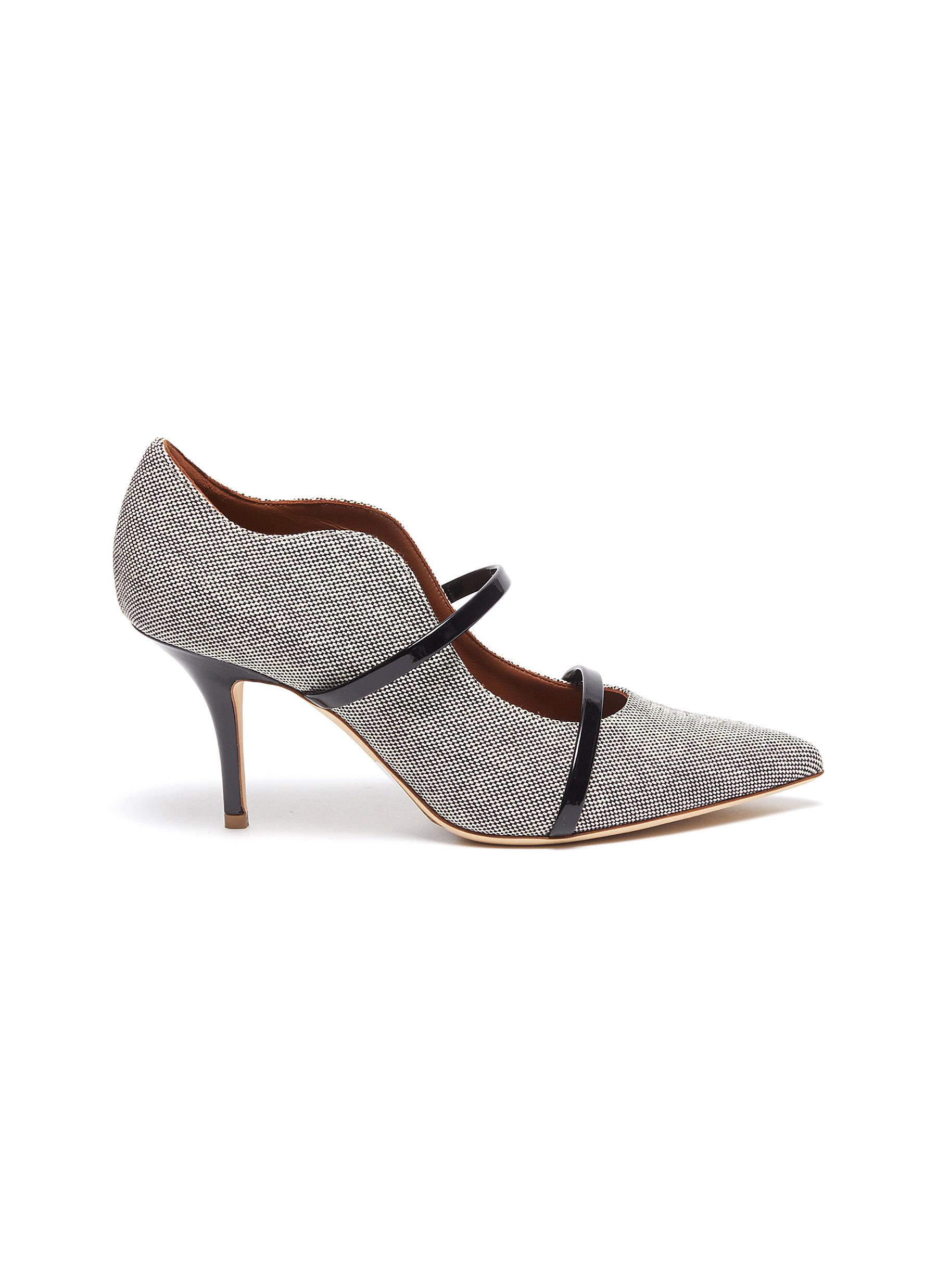 Malone Souliers Maureen' Tweed Leather Pumps In Black,white
