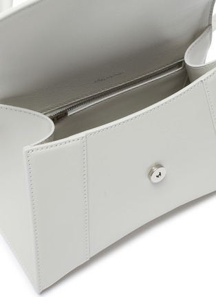 Detail View - Click To Enlarge - BALENCIAGA - Hourglass' Shiny Box Calfskin Leather Top Handle Bag