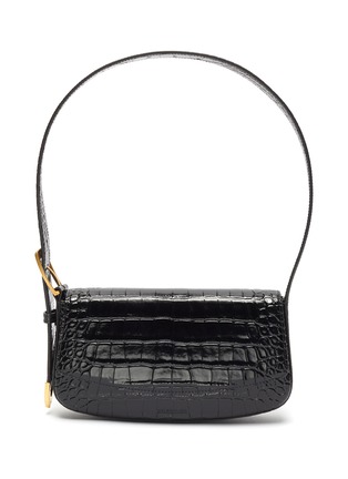 Main View - Click To Enlarge - BALENCIAGA - Ghost Sling' Shiny Embossed Crocodile Leather Bag