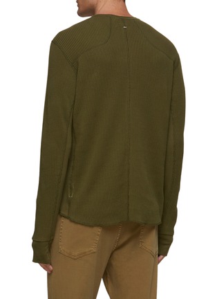 Back View - Click To Enlarge - RAG & BONE - Devon' Waffle Combed Cotton Henley