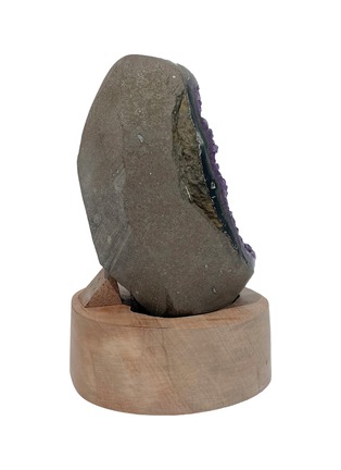  - GIFT FROM EARTH - Amethyst Cluster with Wooden Stand 792g