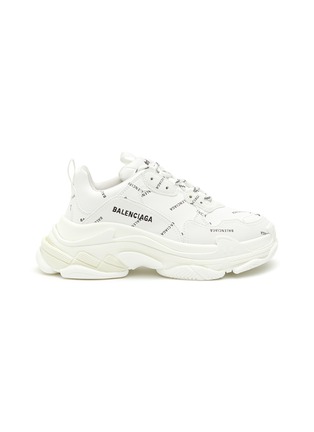 Main View - Click To Enlarge - BALENCIAGA - All Over Logo Triple S Sneakers