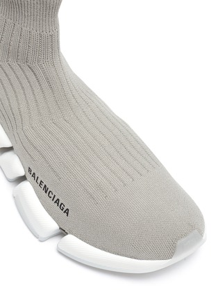 Detail View - Click To Enlarge - BALENCIAGA - Speed 2.0' Rib Knit Sock Sneakers