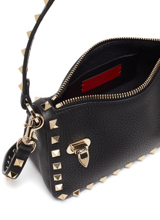 Detail View - Click To Enlarge - VALENTINO - Calf Leather Small Rockstud Shoulder Bag