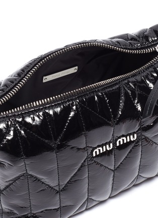 Detail View - Click To Enlarge - MIU MIU - Matelassé Quilt Puffy Shoulder Bag