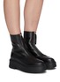 Figure View - Click To Enlarge - THE ROW - Zipped Platform Boots