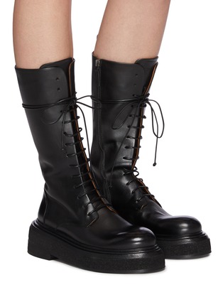 Figure View - Click To Enlarge - MARSÈLL - Zuccone Lace Up Combat Boots
