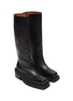 MARSÈLL - Casette' Knee High Square Toe Calfskin Leather Riding Boots