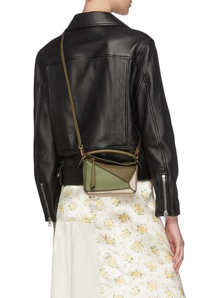 Front View - Click To Enlarge - LOEWE - Puzzle Mini' Leather Crossbody Bag
