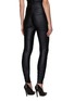 Back View - Click To Enlarge - ALEXANDER WANG - RUCHED HIGH WAISTED REFLECTIVE LOGO LEGGINGS