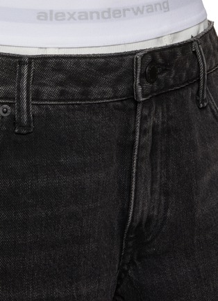  - ALEXANDER WANG - Logo Elastic Denim High Rise Underwear Shorts