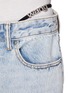 ALEXANDER WANG - Diamante Logo Bikini Strap Straight Leg Denim Jeans