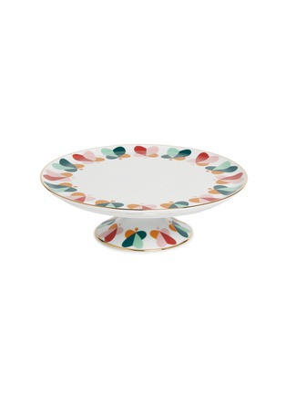 Main View - Click To Enlarge - LA DOUBLEJ - Farfalle Butterfly Ring Print Porcelain Cake Stand