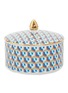 LA DOUBLEJ - Cubi Blu Cube Print Porcelain Goodie Jar