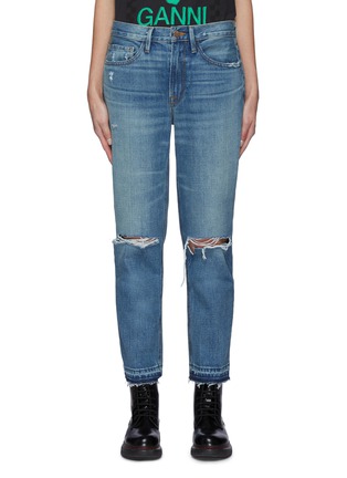 Main View - Click To Enlarge - FRAME - Heritage Piper Released Hem Jeans