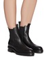 Figure View - Click To Enlarge - ALEXANDER WANG - Andy' Cut Out Heel Leather Ankle Chelsea Boots