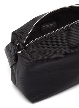 Detail View - Click To Enlarge - ALEXANDER WANG - Heiress Sport' Metal Logo Handle Nylon Pouch