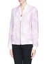 Front View - Click To Enlarge - HELMUT LANG - 'Terrene' marble print silk bomber jacket
