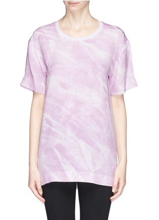 Main View - Click To Enlarge - HELMUT LANG - 'Terrene' marble print silk T-shirt