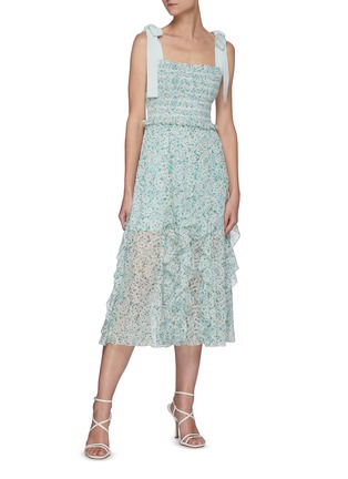 Figure View - Click To Enlarge - ALICE + OLIVIA - Jocelyn' Bow Midi Dress