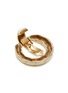 Detail View - Click To Enlarge - LANE CRAWFORD VINTAGE ACCESSORIES - VINTAGE CINER CREAM GOLD ENAMEL HOOP EARRINGS