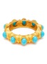 LANE CRAWFORD VINTAGE ACCESSORIES - Geoffrey Beene Faux Turquoise Gold Toned Bracelet