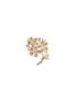 Figure View - Click To Enlarge - LANE CRAWFORD VINTAGE ACCESSORIES - Pink Cabachon Diamanté Gold Toned Floral Brooch