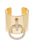 Main View - Click To Enlarge - LANE CRAWFORD VINTAGE ACCESSORIES - COLLECTIBLE DIAMANTÉ AND GOLD TONE WIDE CUFF
