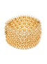 Main View - Click To Enlarge - LANE CRAWFORD VINTAGE ACCESSORIES - Castlecliff Gold Toned Hive Wide Bracelet