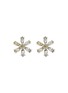 LANE CRAWFORD VINTAGE ACCESSORIES - Wiesner Diamanté Small Floral Earrings