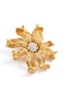 Detail View - Click To Enlarge - LANE CRAWFORD VINTAGE ACCESSORIES - VINTAGE UNSIGNED GOLD TONE FLOWER WITH PAVE DIAMANTÉ