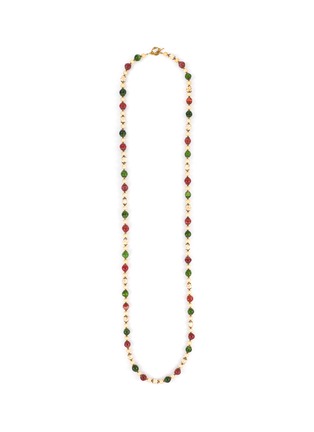 Main View - Click To Enlarge - LANE CRAWFORD VINTAGE ACCESSORIES - VINTAGE UNSIGNED LONG SAUTOIR BEADED NECKLACE