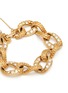 LANE CRAWFORD VINTAGE ACCESSORIES - Diamanté Gold Toned Twisted Chain Link Bracelet