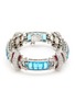 Main View - Click To Enlarge - LANE CRAWFORD VINTAGE ACCESSORIES - Dujay Red And Blue Stone Diamanté Bracelet