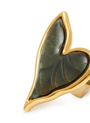 Detail View - Click To Enlarge - LANE CRAWFORD VINTAGE ACCESSORIES - VINTAGE UNSIGNED LEONARD HEART SHAPE GOLD TONE RING