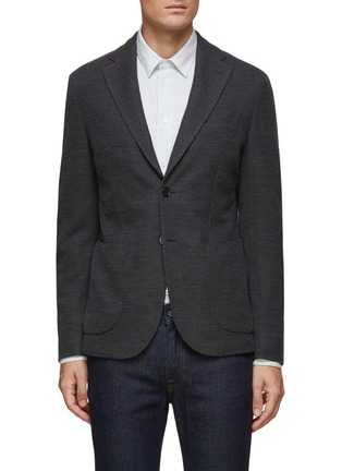 Main View - Click To Enlarge - EQUIL - Patch Pocket Virgin Wool Blend Single Breasted Blazer