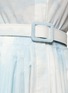 OSCAR DE LA RENTA - BELTED FLORAL PRINT A-LINE SHIRT DRESS