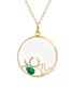 Figure View - Click To Enlarge - LOQUET LONDON - BIRTHSTONE CHARM - MAY 'SENDING LUCK' EMERALD