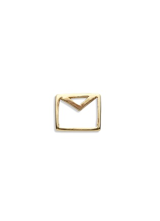 Main View - Click To Enlarge - LOQUET LONDON - 18k yellow gold envelope charm - Love Letters