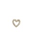 Main View - Click To Enlarge - LOQUET LONDON - 18k yellow gold diamond heart charm - With Love