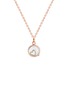 Figure View - Click To Enlarge - LOQUET LONDON - 18k yellow gold diamond heart charm - With Love