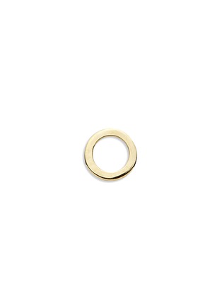 Main View - Click To Enlarge - LOQUET LONDON - 18k yellow gold circle charm - Give a Hug